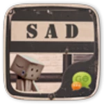 sad android application logo